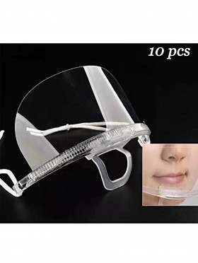 Transparent Protective Mask (10 Pcs)